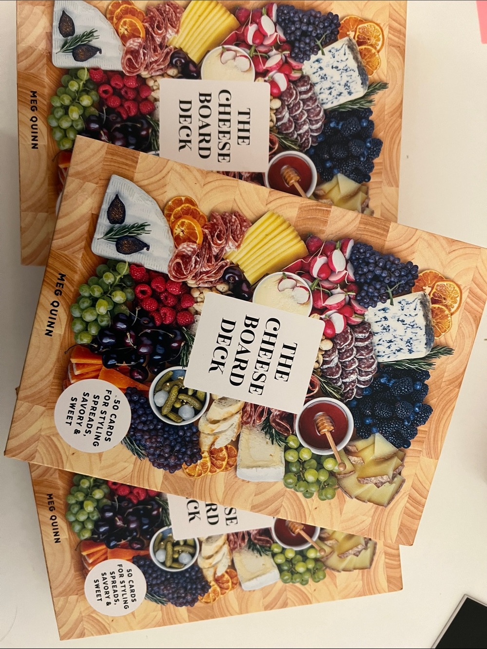 3 new sets. The Cheese Board Deck - 50 cards for styling, spreads, savory,